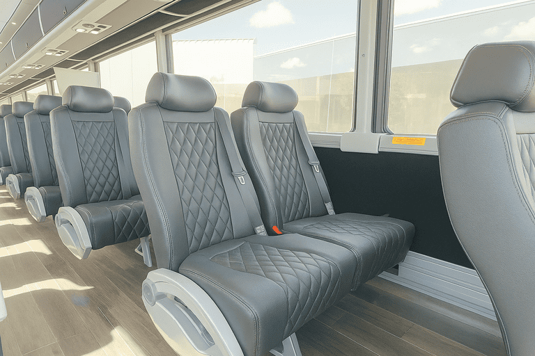 interior of Charter Bus Rental The Bronx charter bus